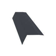 Планка карнизная 100х65 0,45 Drap TX RAL 7024 мокрый асфальт (3м)