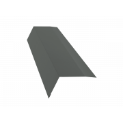 Планка карнизная 100х65 0,45 PE с пленкой RAL 7005 мышино-серый (2м)