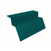 Планка карнизная для металлочерепицы квинта Uno 0,45 PE с пленкой RAL 5021 водная синь (3м)