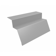 Планка карнизная для металлочерепицы квинта Uno 0,5 Satin с пленкой RAL 9003 сигнальный белый (3м)