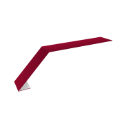 Планка карнизная для мягкой кровли 100х60 0,45 PE с пленкой RAL 3003 рубиново-красный (3м)