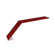 Планка карнизная для мягкой кровли 100х60 0,45 PE с пленкой RAL 3011 коричнево-красный (2м)