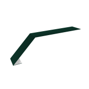 Планка карнизная для мягкой кровли 100х60 0,45 PE с пленкой RAL 6005 зеленый мох (3м)