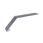 Планка карнизная для мягкой кровли 100х60 0,45 PE с пленкой RAL 7004 сигнальный серый (3м)