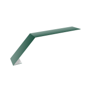 Планка карнизная для мягкой кровли 100х60 0,5 Satin Matt RAL 6005 зеленый мох (2м)