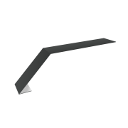 Планка карнизная для мягкой кровли 100х60 0,5 Satin с пленкой RAL 7016 антрацитово-серый (2м)