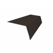 Планка карнизная для мягкой кровли 100х65 0,5 Satin Matt RR 32 темно-коричневый (2м)