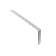 Планка карнизная для мягкой кровли 135х50 0,5 Satin с пленкой RAL 9003 сигнальный белый (3м)