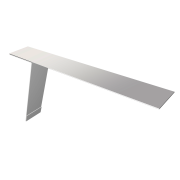 Планка карнизная фальц Grand Line 130х80 0,45 PE с пленкой RAL 9003 сигнальный белый (2м)