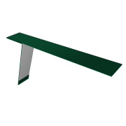 Планка карнизная фальц Grand Line 130х80 0,45 PE с пленкой RAL 6005 зеленый мох (3м)