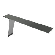 Планка карнизная фальц Grand Line 130х80 0,45 PE с пленкой RAL 7005 мышино-серый (3м)