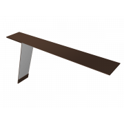 Планка карнизная фальц 130х80 0,5 Satin Matt RAL 8017 шоколад (2м)