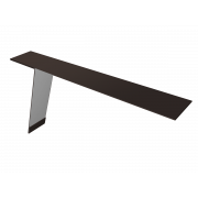 Планка карнизная фальц 130х80 0,5 Satin Matt RR 32 темно-коричневый (2м)