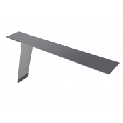 Планка карнизная фальц 130х80 0,5 Satin с пленкой RAL 7004 сигнальный серый (3м)