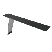 Планка карнизная фальц 130х80 0,5 Satin с пленкой RAL 7016 антрацитово-серый (3м)