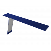 Планка карнизная фальц Grand Line 130х80 0,45 PE с пленкой RAL 5002 ультрамариново-синий (2м)