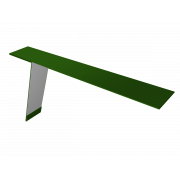 Планка карнизная фальц Grand Line 130х80 0,45 PE с пленкой RAL 6002 лиственно-зеленый (3м)