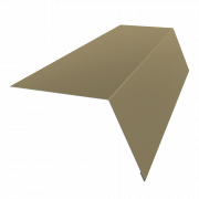 Планка карнизная широкая 100х85 0,4 PE с пленкой RAL 1014 слоновая кость (3м)