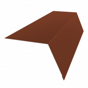 Планка карнизная широкая 100х85 0,5 Satin Matt RAL 8004 терракота (2м)