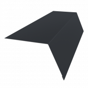 Планка карнизная широкая 100х85 0,5 Satin Matt RAL 7024 мокрый асфальт (3м)