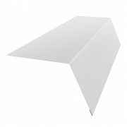 Планка карнизная широкая 100х85 0,5 Satin с пленкой RAL 9003 сигнальный белый (3м)