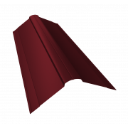 Планка конька фигурного 150x150 0,4 PE с пленкой RAL 3005 красное вино (3м)