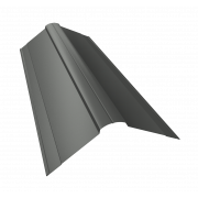 Планка конька фигурного 150x150 0,45 PE с пленкой RAL 7005 мышино-серый (3м)