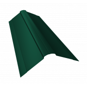 Планка конька фигурного 150x150 0,5 Satin Matt RAL 6005 зеленый мох (2м)