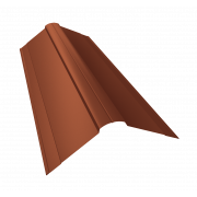 Планка конька фигурного 150x150 0,5 Satin Matt RAL 8004 терракота (2м)