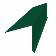 Планка конька односкатной кровли 180x160 0,45 Drap TX RAL 6005 зеленый мох (3м)