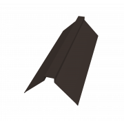 Планка конька плоского 115х30х115 0,5 Satin Matt RR 32 темно-коричневый (3м)