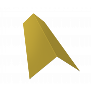 Планка конька плоского 145х145 0,45 PE с пленкой RAL 1018 цинково-желтый (2м)