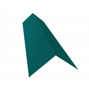 Планка конька плоского 145х145 0,45 PE с пленкой RAL 5021 водная синь (2м)