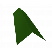 Планка конька плоского 145х145 0,45 PE с пленкой RAL 6002 лиственно-зеленый (2м)