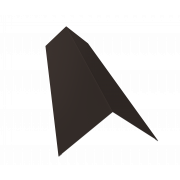 Планка конька плоского 145х145 0,5 Satin Matt RR 32 темно-коричневый (3м)