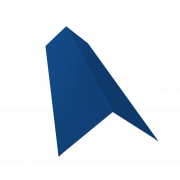 Планка конька плоского 145х145 0,5 Satin с пленкой RAL 5005 сигнальный синий (2м)