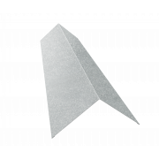 Планка конька плоского 145х145 0,45 Zn (2м)