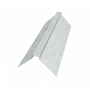 Планка конька плоского 150х40х150 0,4 Zn (3м)