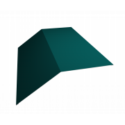 Планка конька плоского 190х190 0,45 PE с пленкой RAL 5021 водная синь (2м)