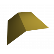 Планка конька плоского 190х190 0,45 PE с пленкой RAL 1018 цинково-желтый (2м)