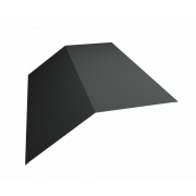 Планка конька плоского 190х190 0,45 PE с пленкой RAL 7005 мышино-серый (3м)