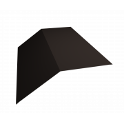 Планка конька плоского 190х190 0,5 Satin Matt RR 32 темно-коричневый (2м)