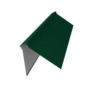 Планка конька плоского 220х50х220 0,5 Satin Matt RAL 6005 зеленый мох (2м)