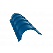 Планка конька полукруглого 0,5 Satin с пленкой RAL 5005 сигнальный синий (1,97м)