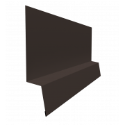 Планка начальная фальц 0,5 Atlas X с пленкой RR 32 темно-коричневый (2м)