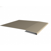 Планка начальная 0,5 Satin с пленкой RAL 1015 светлая слоновая кость (2м)