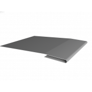 Планка начальная 0,5 Satin с пленкой RAL 9006бело-алюминиевый (3м)