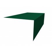 Планка околооконная фальц 0,5 Satin с пленкой RAL 6005 зеленый мох (2м)