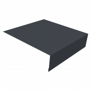 Планка околооконная простая 200х50 0,45 Drap RAL 7024 мокрый асфальт (3м)