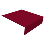 Планка околооконная простая 200х50 0,45 PE с пленкой RAL 3003 рубиново-красный (3м)